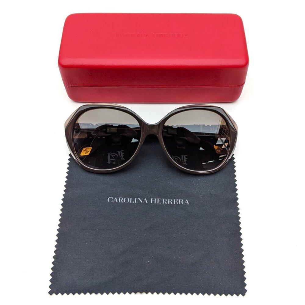 Carolina Herrera Women's Brown Oversized Sunglasses